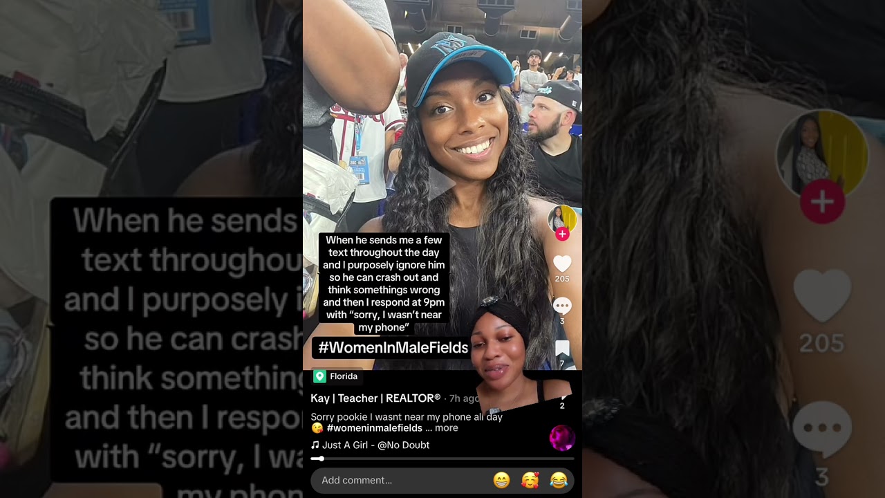 Women in Men Fields Trend On TIKTOK