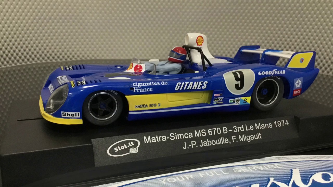 SLOT.IT MATRA SIMCA MS 670 B CA27b CincySlots.com Vintage Analog Racing