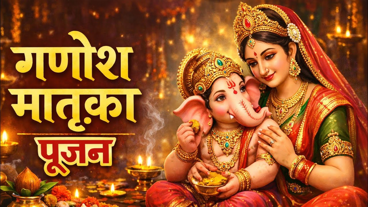 श्री गणेश मातृका पूजा एवं आरती | Ganesh Aarti | विघ्नहर्ता गणपति 🙏🐘
