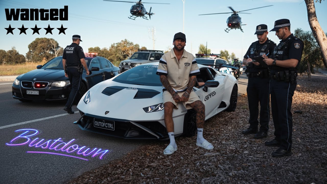 Меня остановили на СТО Lamborghini в Перте во время рейда BUST DOWN 2025