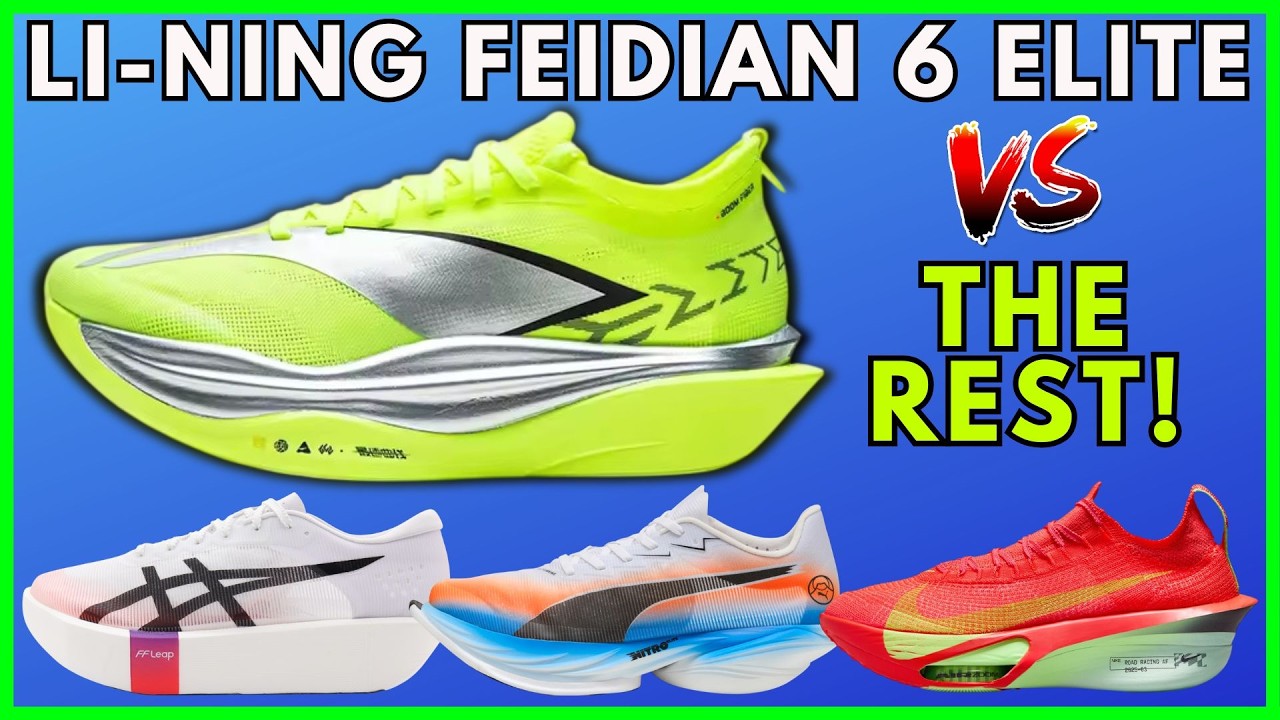 Кроссовки LI-NING FEIDIAN 6 ELITE протестированы в сравнении с лучшими беговыми кроссовками 👟🔥
