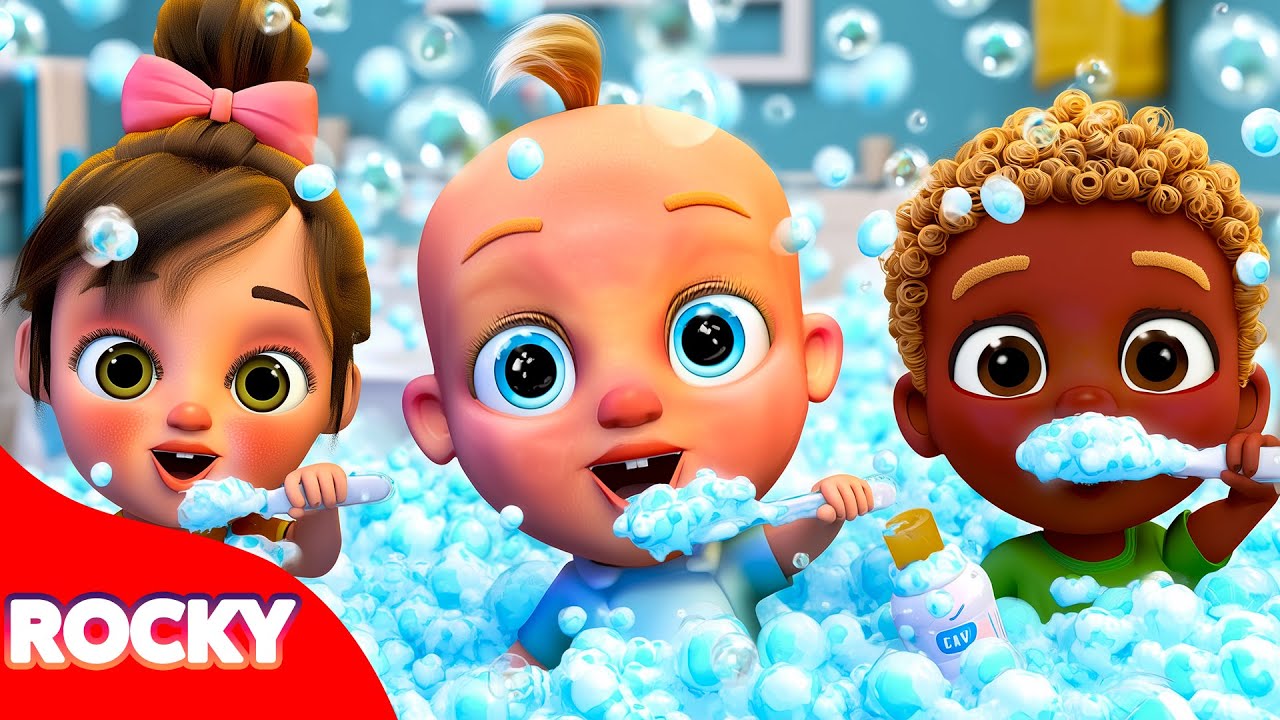 Canção da Higiene 🧽👧 | Lavar as Mãos Brincando - Bebê Rocky em Português - Canções Infantis