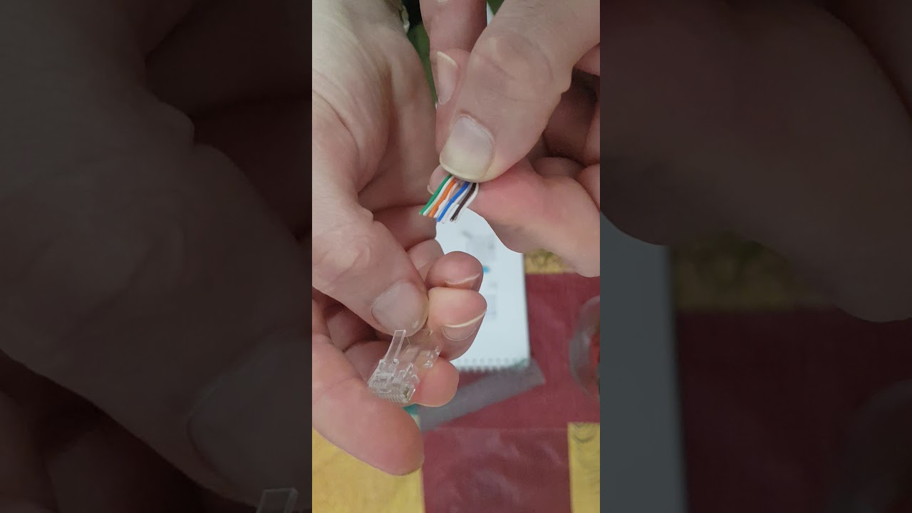 شرح مبسط لي connecter RJ45 avec cable RJ45