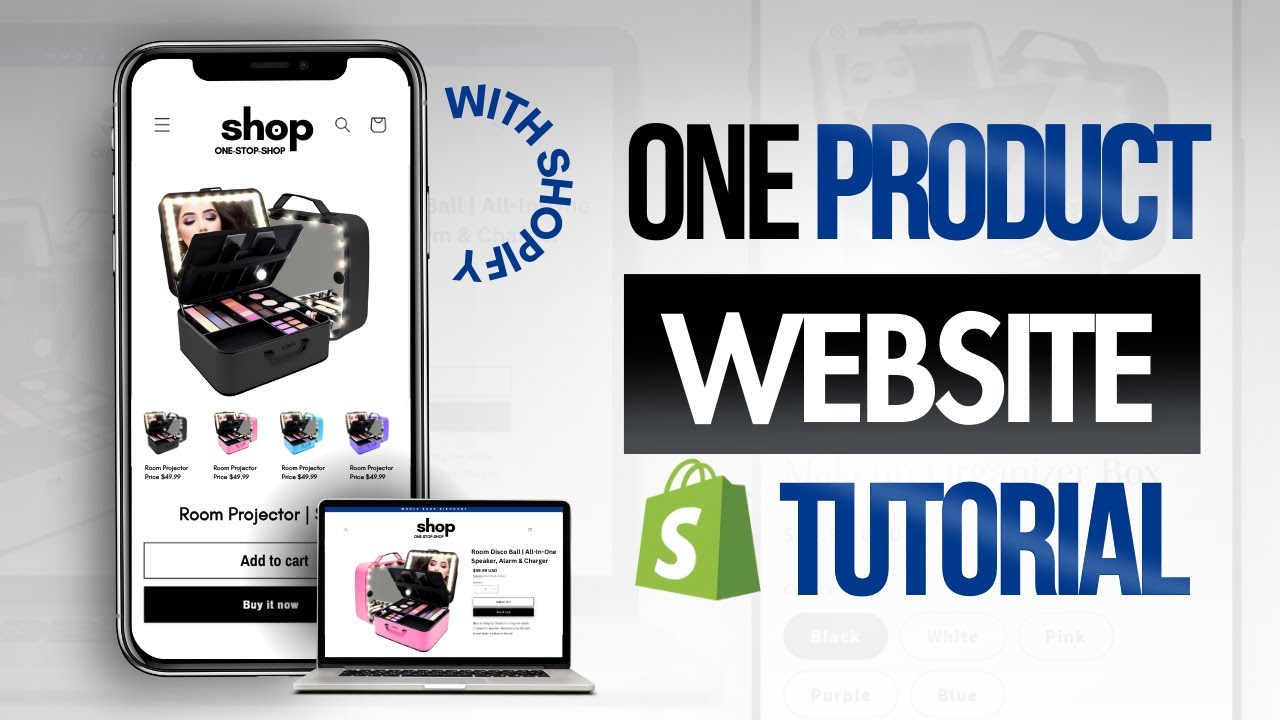 ONE PRODUCT SHOPIFY Website Tutorial | Step By Step 2026