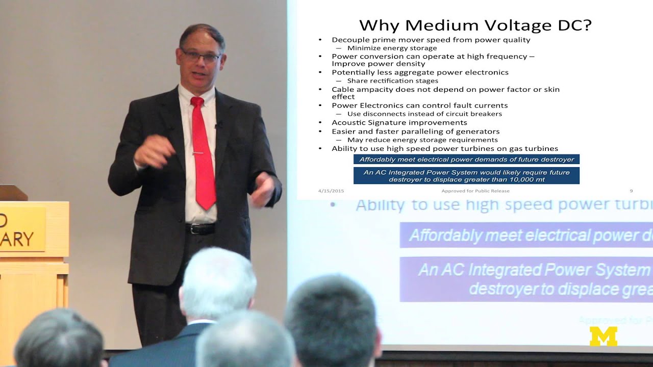 Norbert Doerry | Medium Voltage DC Power for the Future Fleet