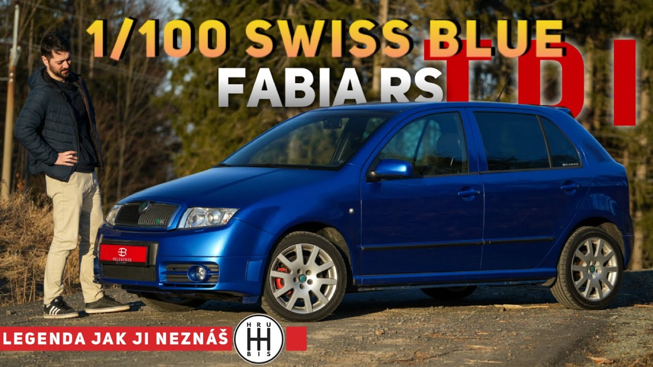 Nejvzácnější Fabia RS | 1/100  Škoda Fabia RS Swiss Blue | 4K