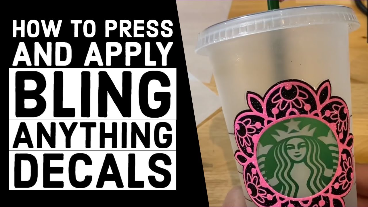 How to a Press and Apply Bling Anything Material with Glitter HTV?  | #AskMatt S2 E230