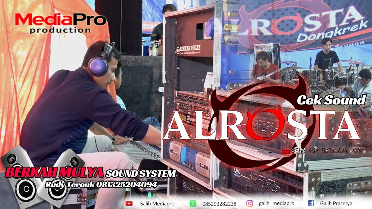 Cek Sound ALROSTA DONGKREK - Rudy Teronk Berkah Mulya