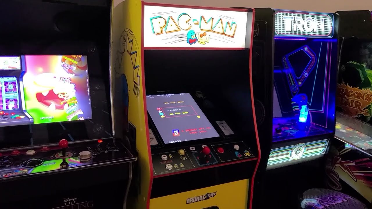 Arcade1Up Pac-man XL mod with Mr Burns vertical image