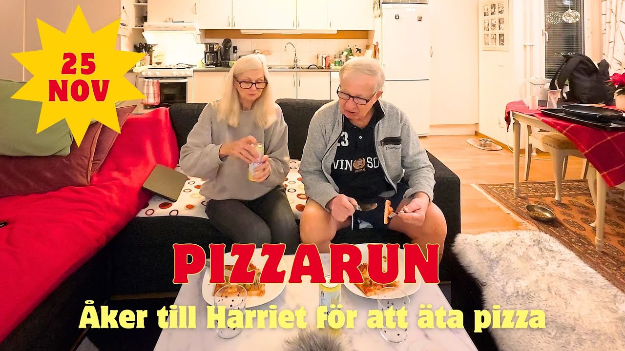 2024-11-25 PIZZARUN - Åker till Harriet för att äta pizza