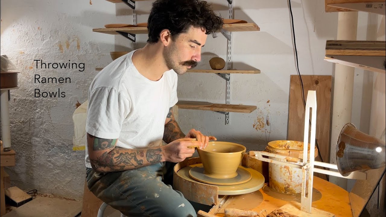 Throwing and Trimming a Ramen Bowl - Narrated