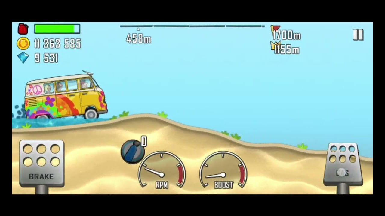 Hill Climb Racing | Beach | 🙏 #longvideo #new #game 