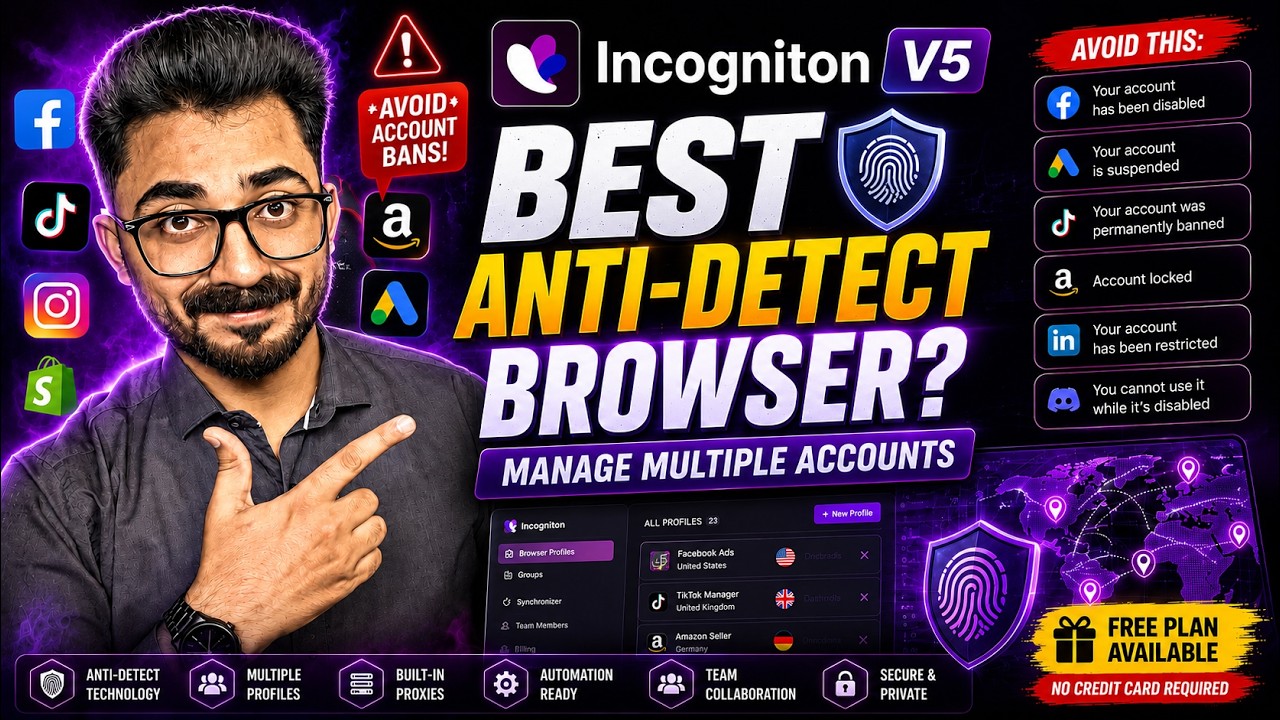Incogniton Review 2026 | Best Anti-Detect Browser for Managing Multiple Accounts? 🚀