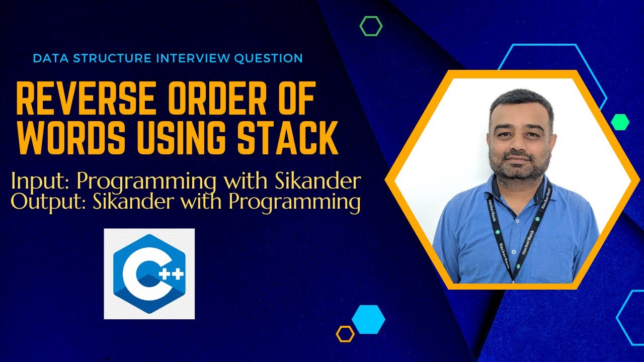 Reverse Order of Words | C++