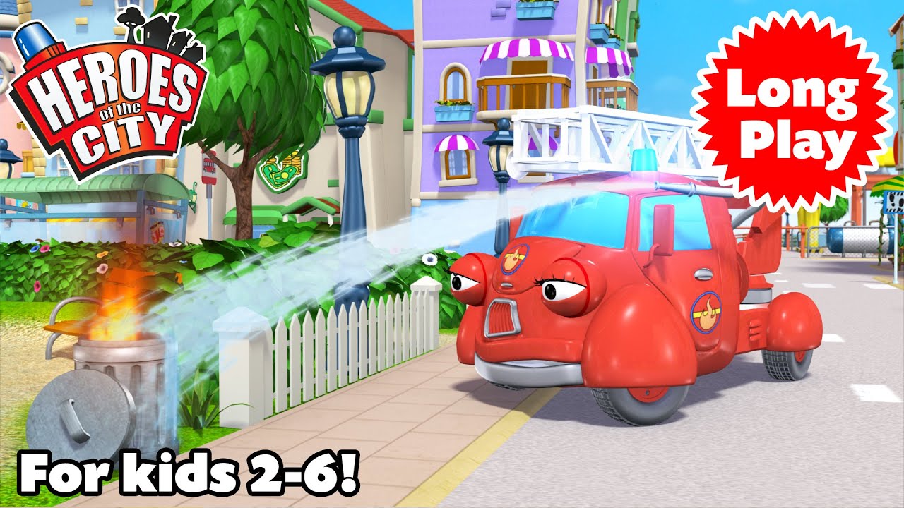 Heroes of the City - Preschool Animation - Non-Stop! Long Play - Bundle 02 | Car Cartoons