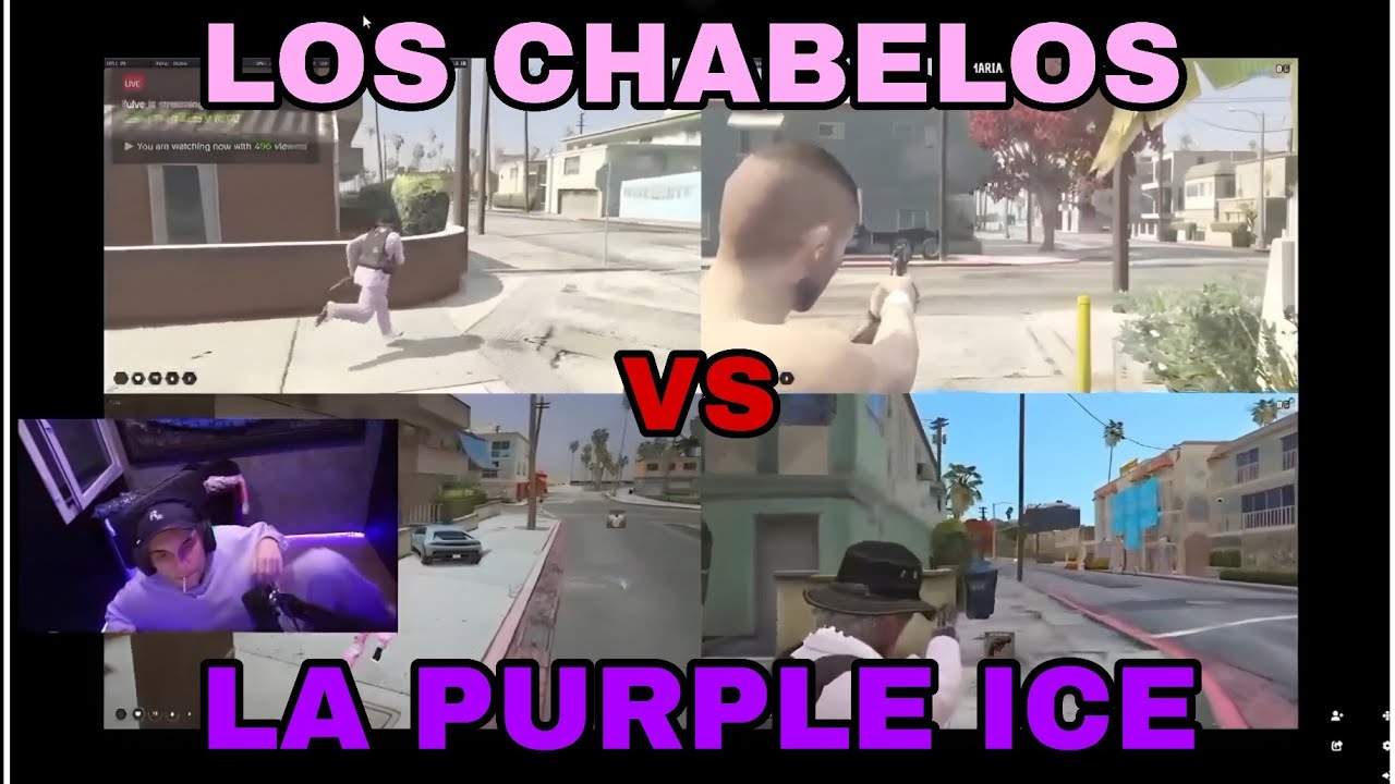 LOS CHABELOS VS LA PURPLE ICE GRAFITI DE GUERRA || FAMILY RP