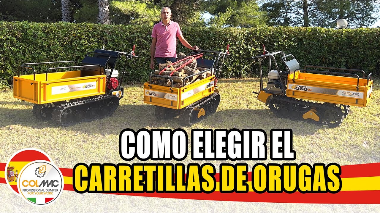 Carretilla de orugas COLMAC: cómo elegirla (consejos y soluciones)