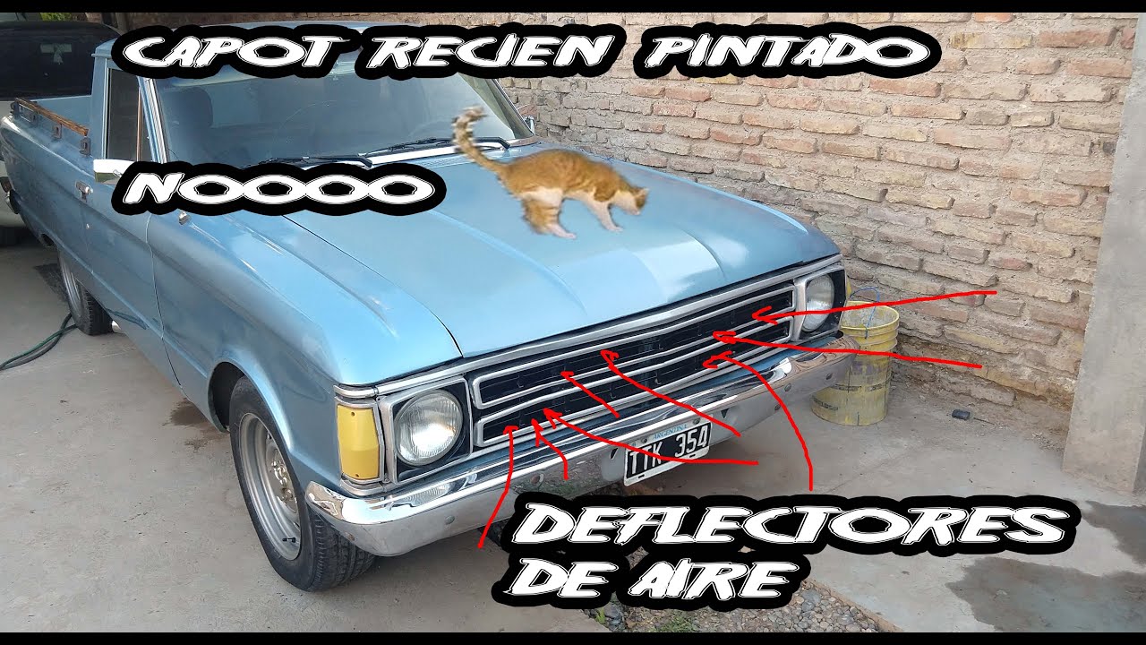 Pintando el capot y colocando deflectores