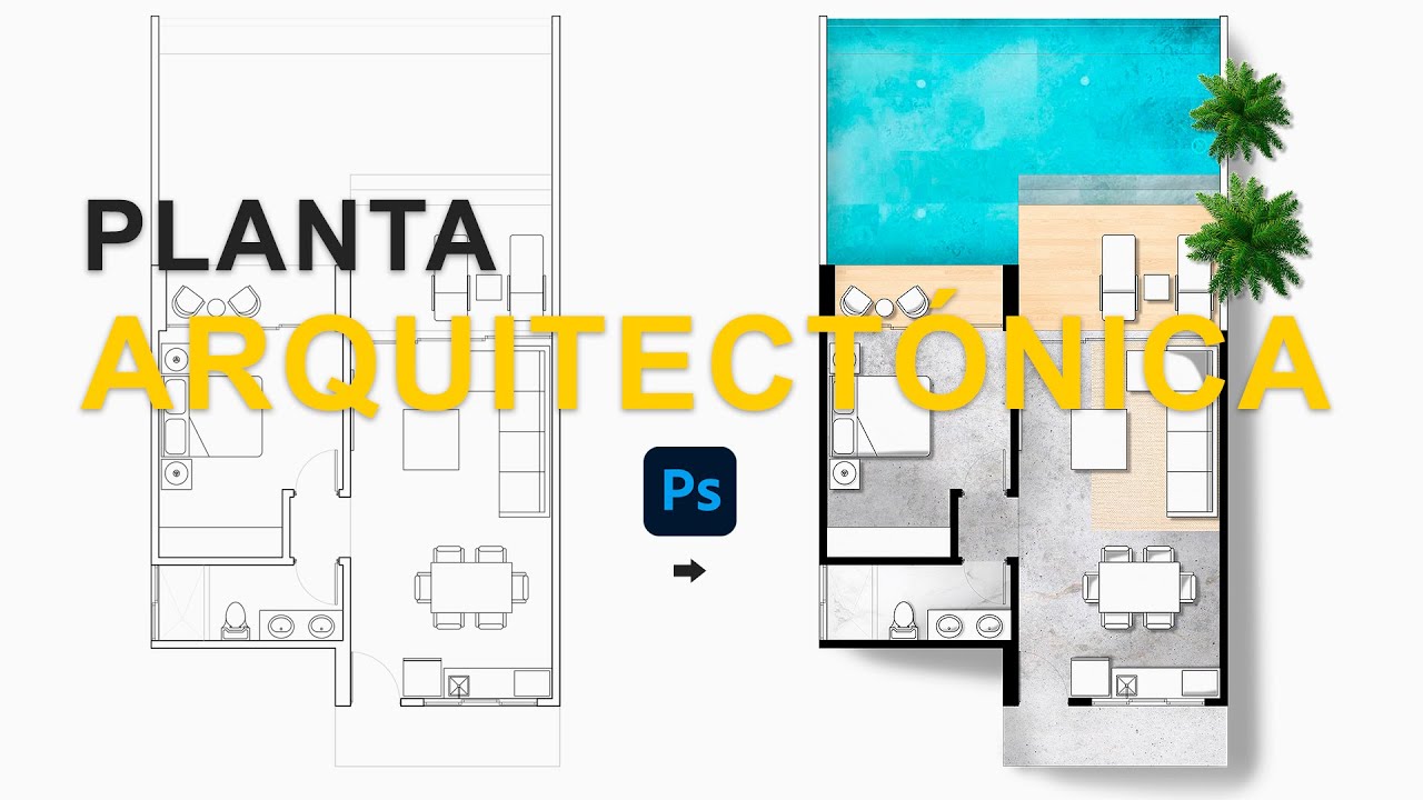 Cómo RENDERIZAR una PLANTA ARQUITECTÓNICA en PHOTOSHOP (método rápido) | ODS