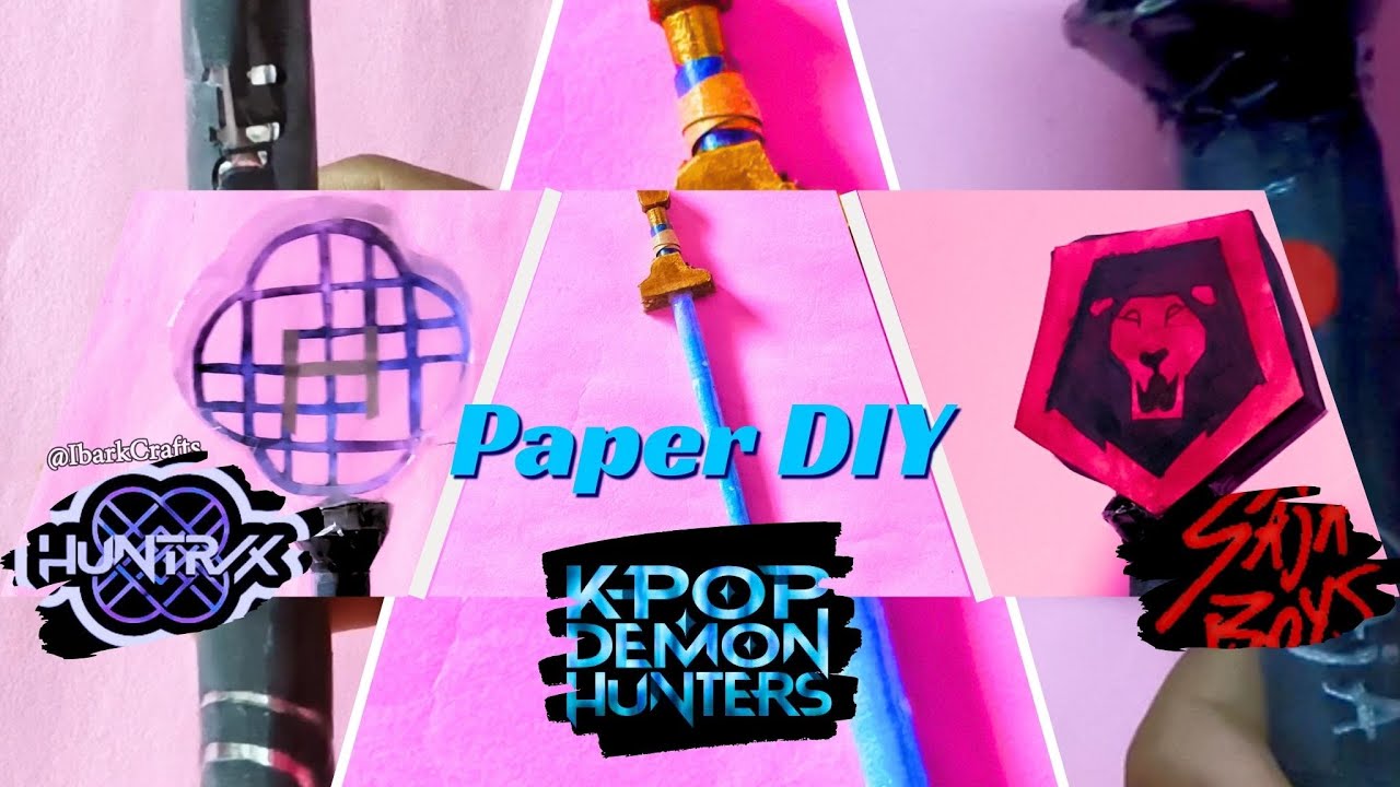 Easiest Paper Crafts for Kpop-fans #kpopdemonhunters