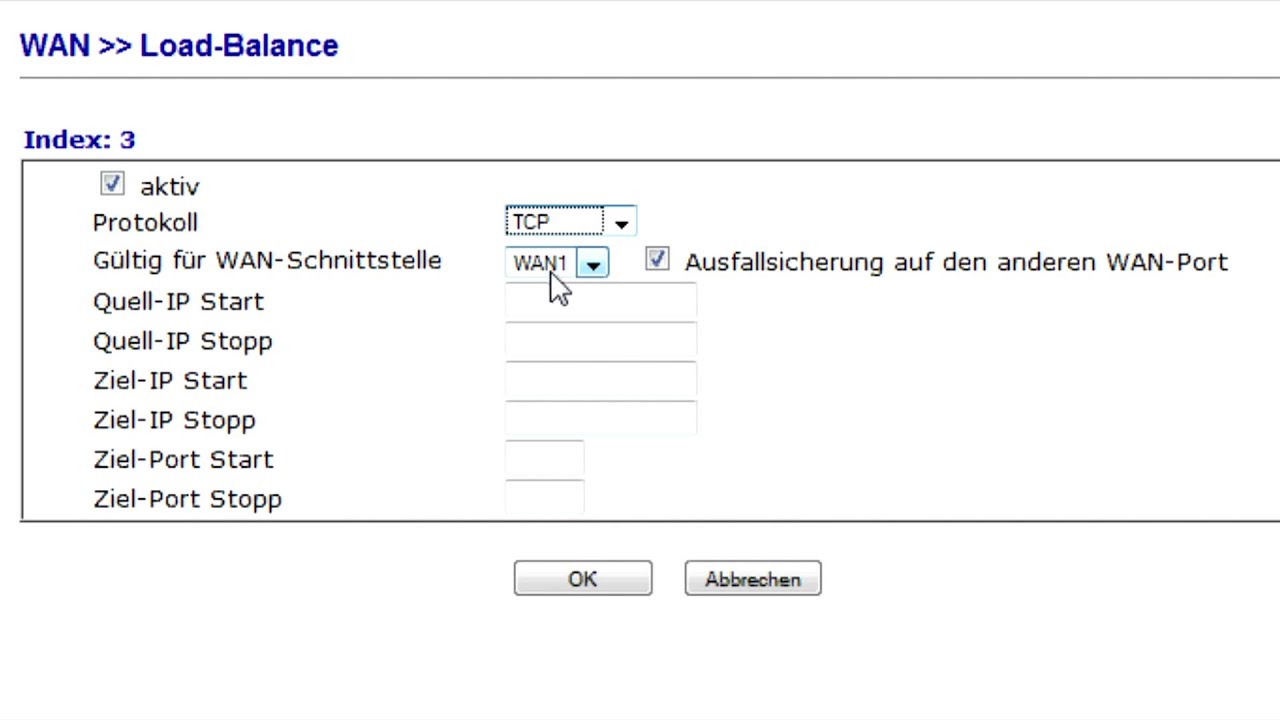 Lastenverteilung mit einem Vigor-Router realisieren