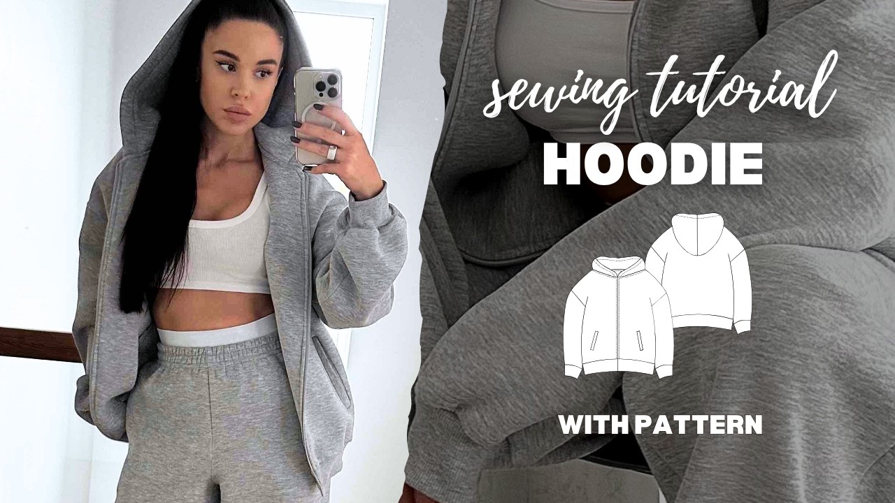 DIY Hoodie Sweatshirt Tutorial | How To Make A Hoodie Sweatshirt Tutorial