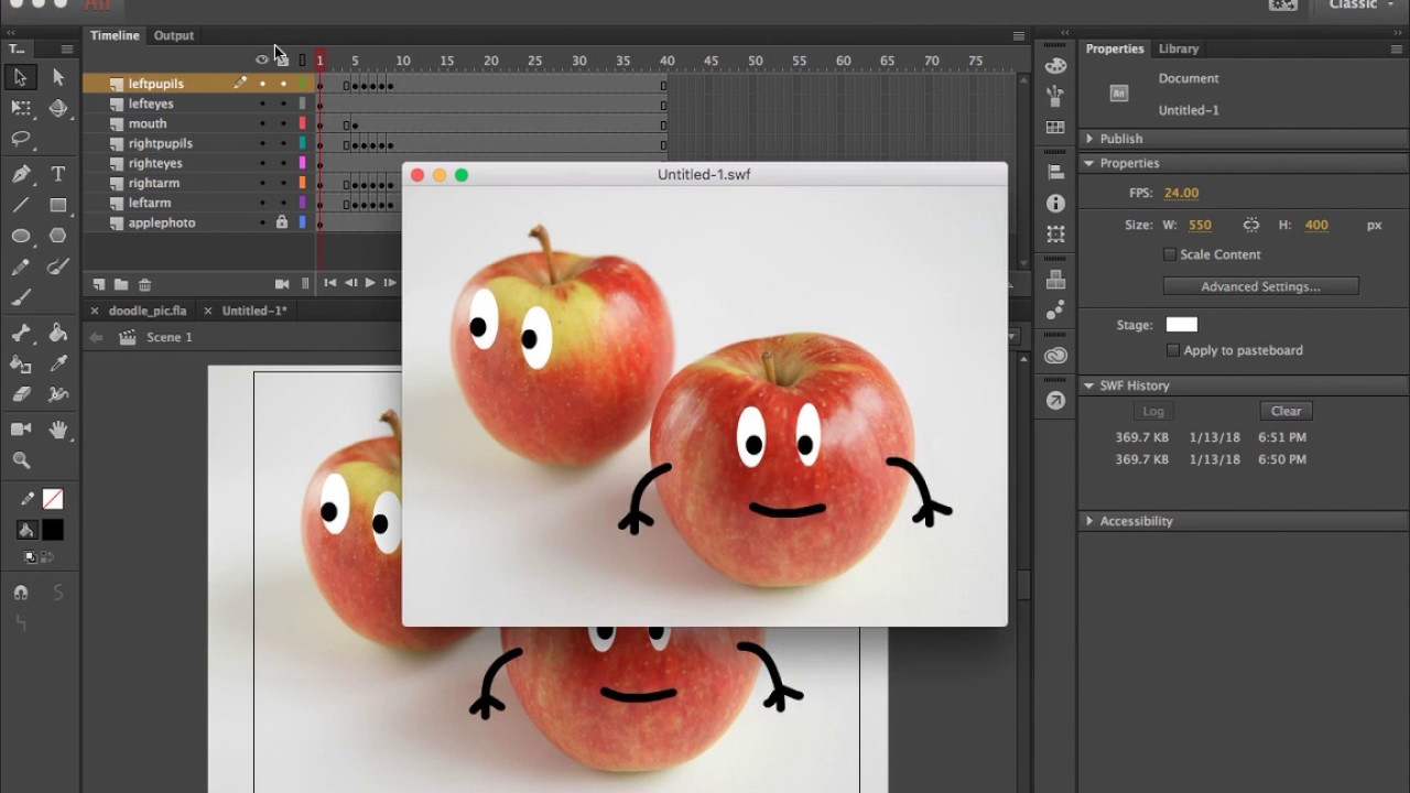 Real Life Doodle in Adobe Animate