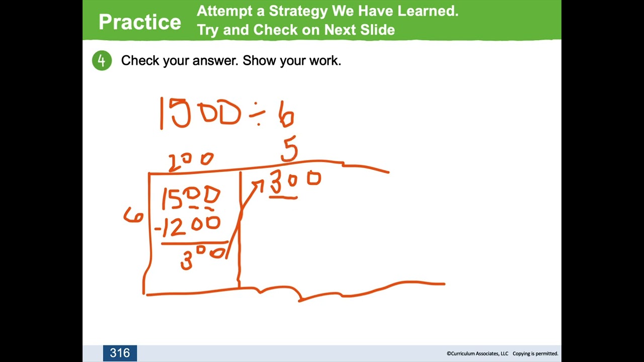 4th Grade   Area Model of Division iReady