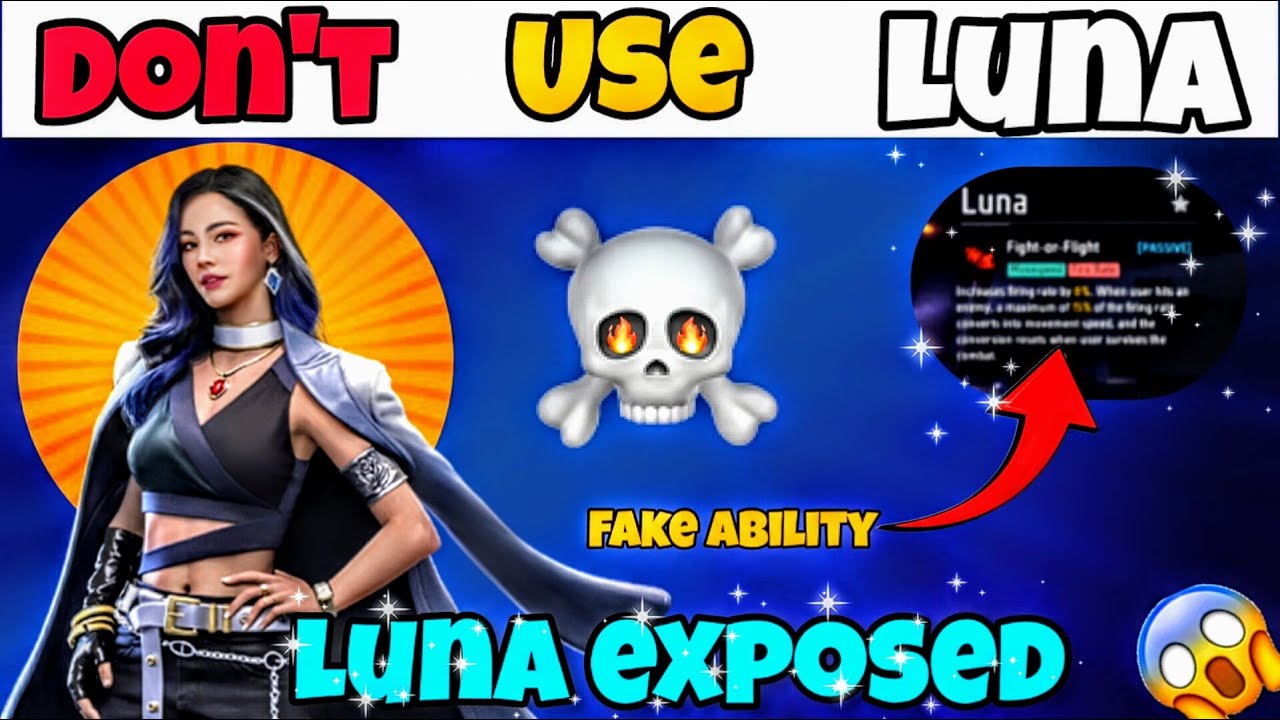 Luna Character EXPOSED! - Luna Character's Skill SECRET in Free Fire!