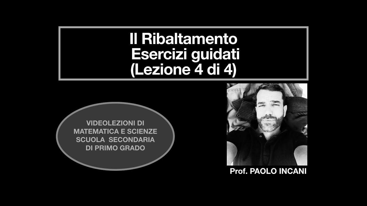 Le trasformazioni isometriche: IL RIBALTAMENTO simmetrie assiali/centrali -Esercizi (Lezione 4 di 4)