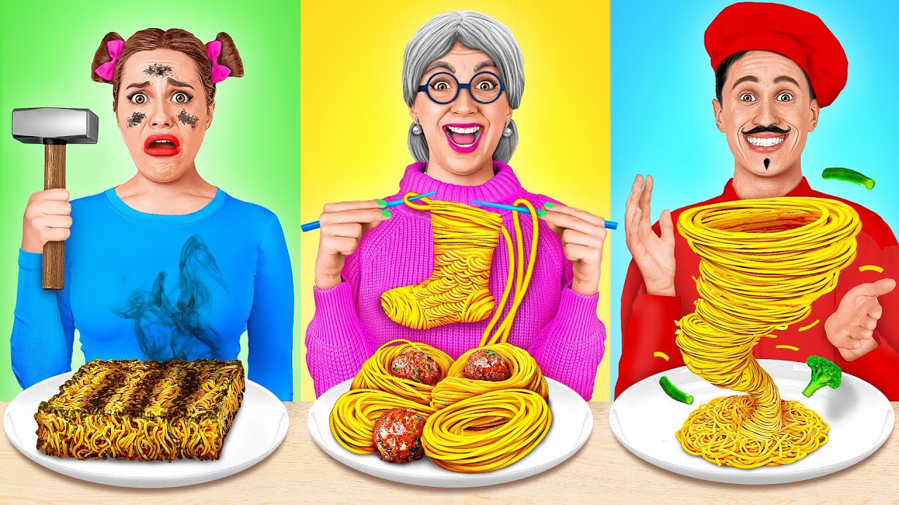 Ik vs Oma Koken Uitdaging | Keuken Oorlog Multi DO Challenge