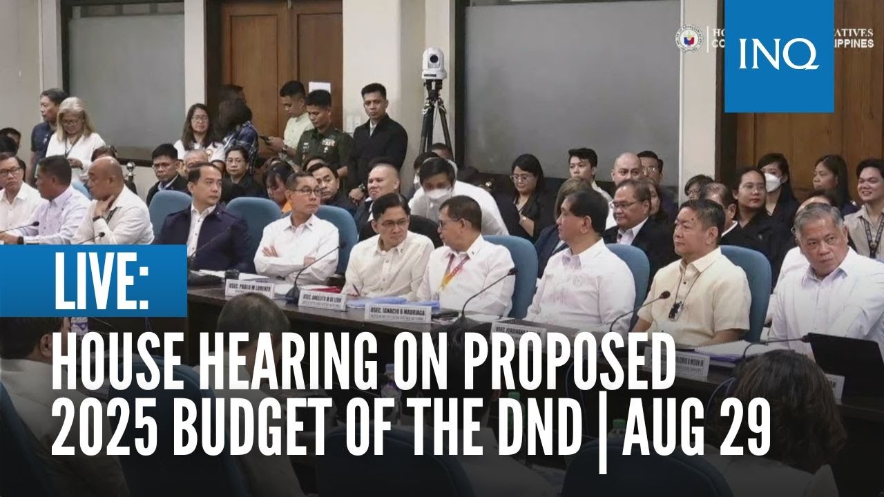 LIVE: House hearing on proposed 2025 budget of the Department of National Defense | Aug 29