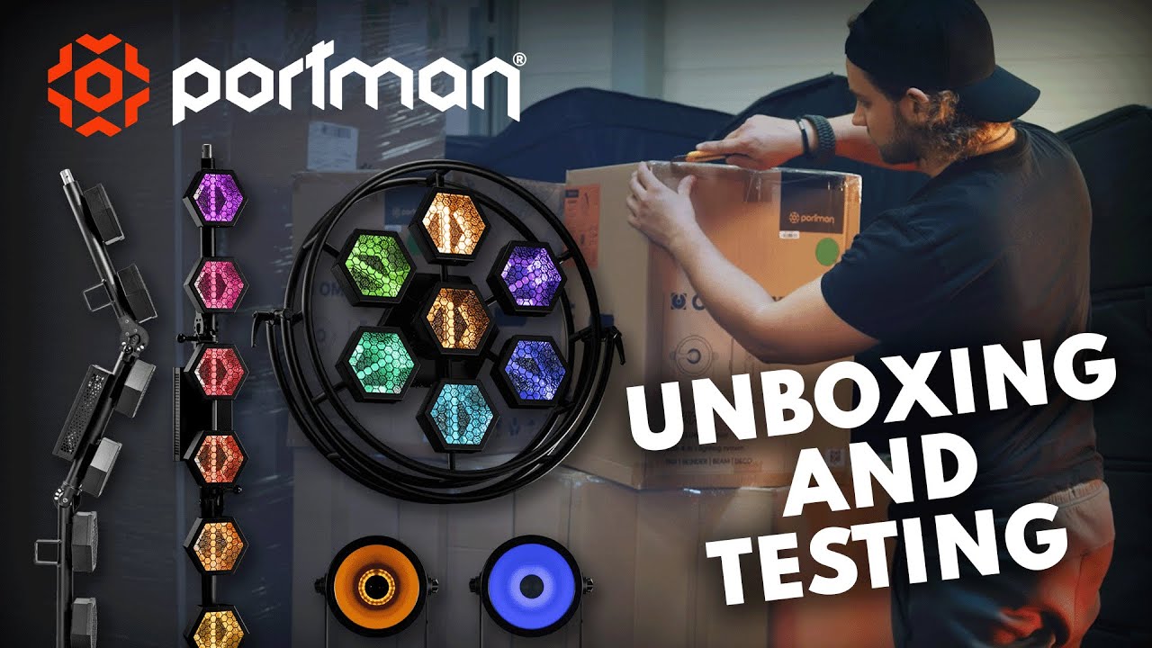 UNBOXING AND TESTING Portman Lights P1 EVO, P2 EVO and OMNIRAY