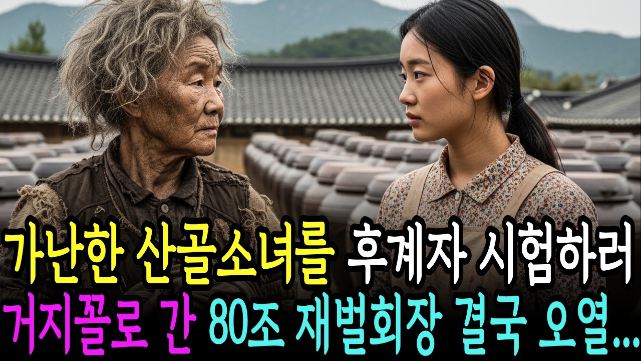 가난한 산골소녀를 후계자 시험 하러 거지꼴로 간 80조 재벌회장 결국 무릎을 꿇고 오열하는데ㅣ노후사연ㅣ감동사연ㅣ사연라디오ㅣ오디오북ㅣ창작드라마