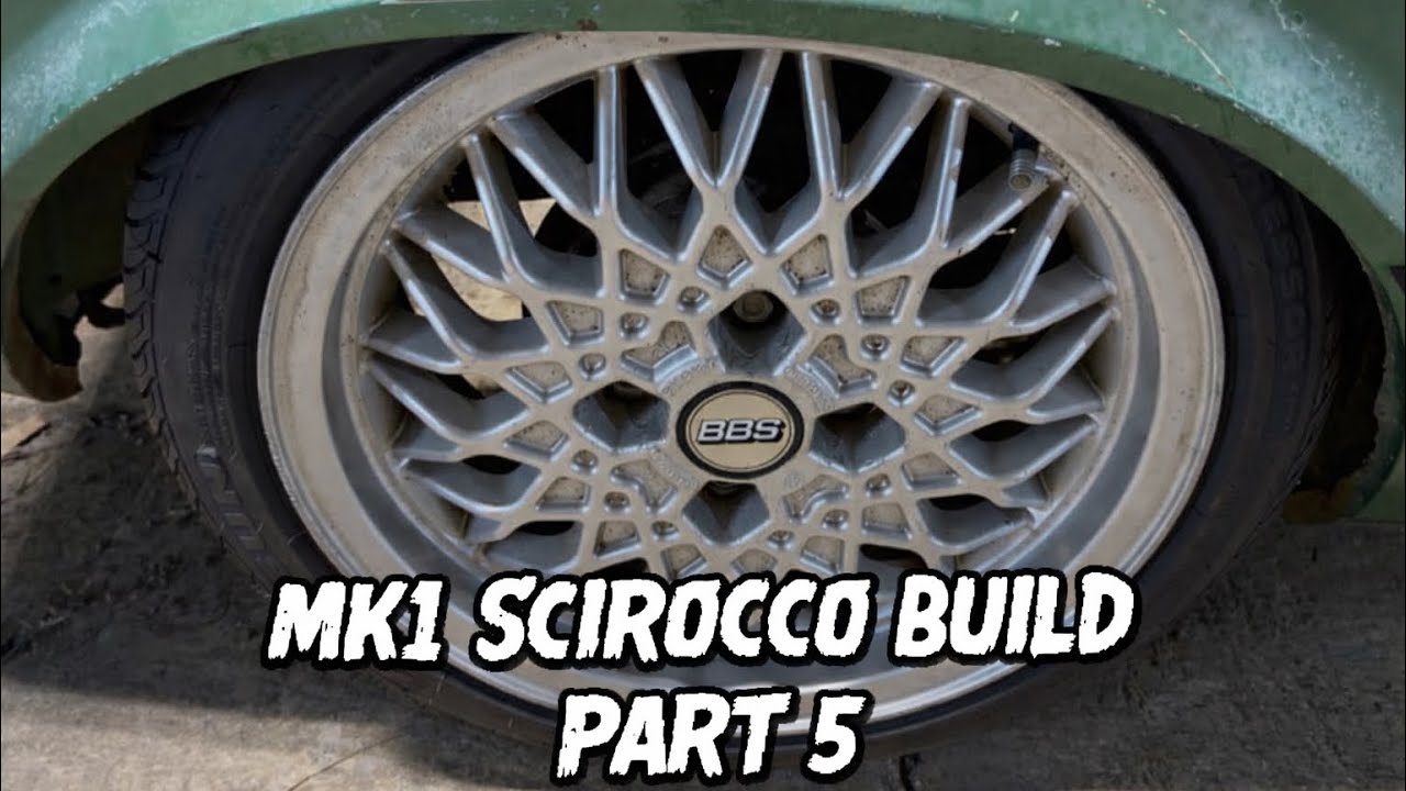 MK1 SCIROCCO BUILD PART 5 !! Off the jack stands and on the ground! Air bagged! 