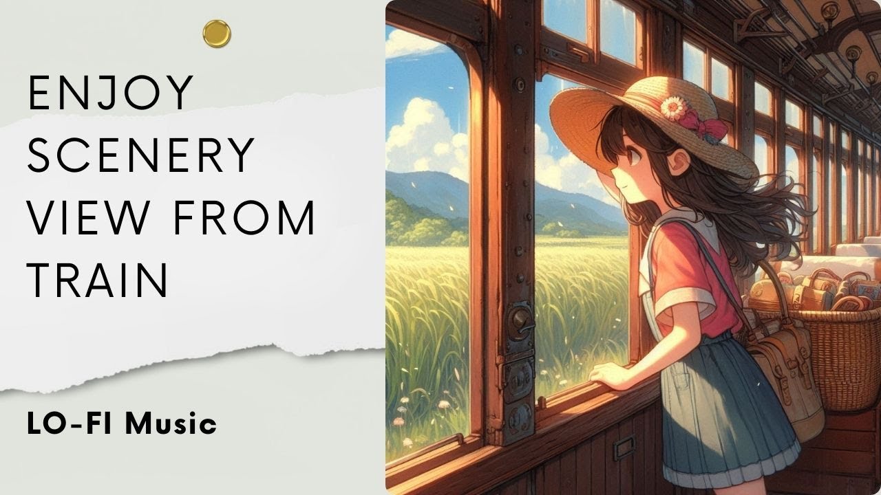 Lofi Train Ride: Relaxing Music with hd Stunning Worldwide Views | Chill Lofi Beats (1hour)