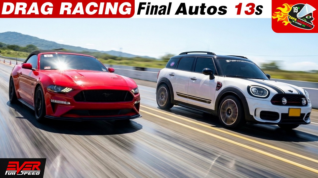 CARRERAS de 20 AUTOS de 13 segundos 🔥 Copa Carnaval de Piques 1/4 de Milla Barranquilla 2026