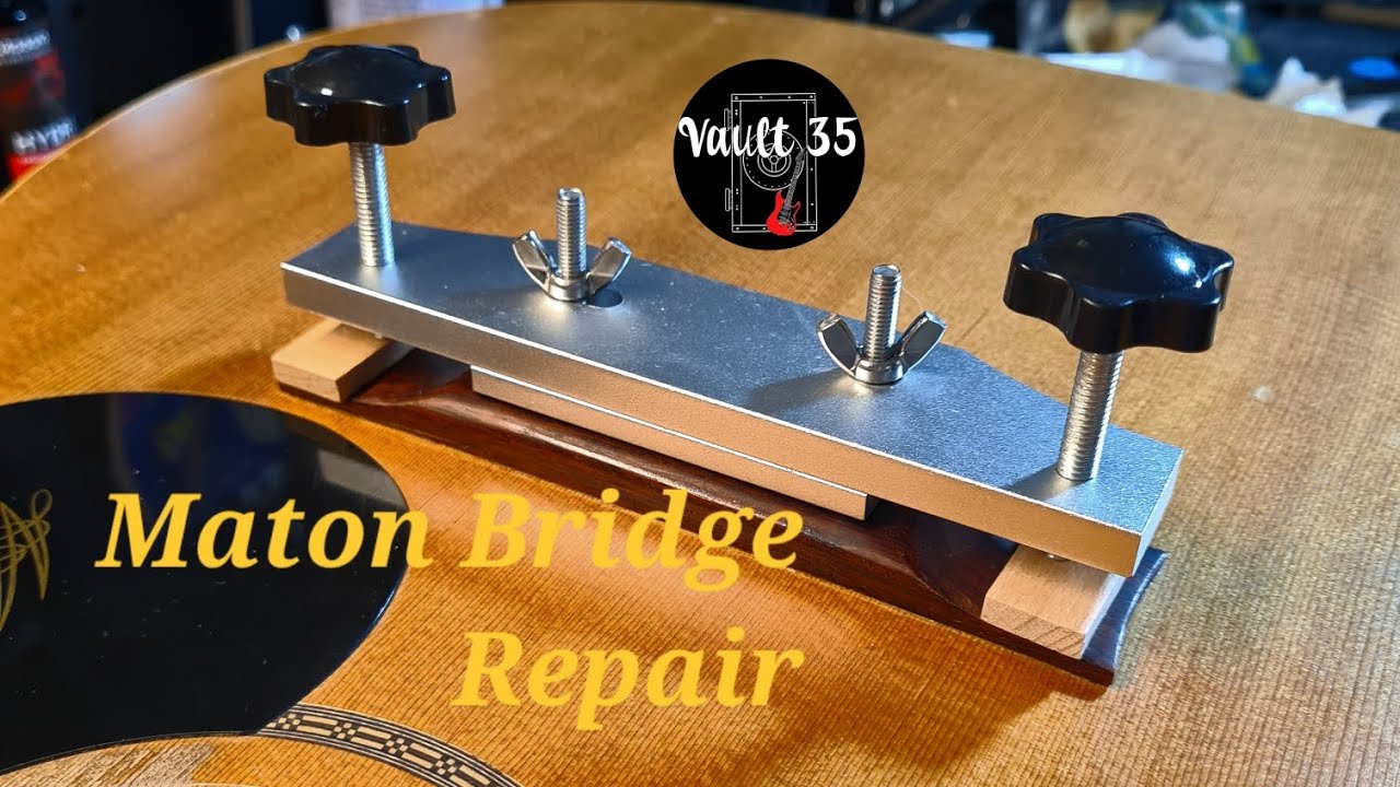 EP56. Regluing a Maton Guitar bridge. Maton bridge repair Part 3.