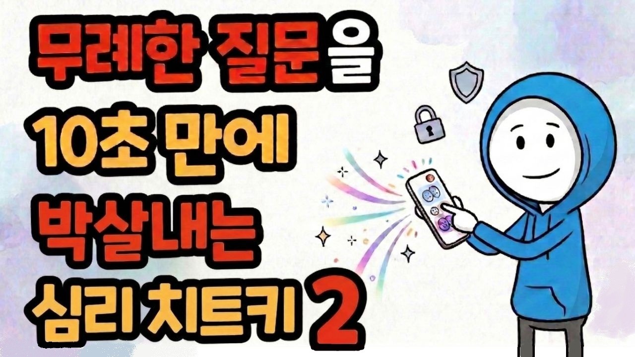 무례한 질문을 10초만에 박살내는 심리 치트키2