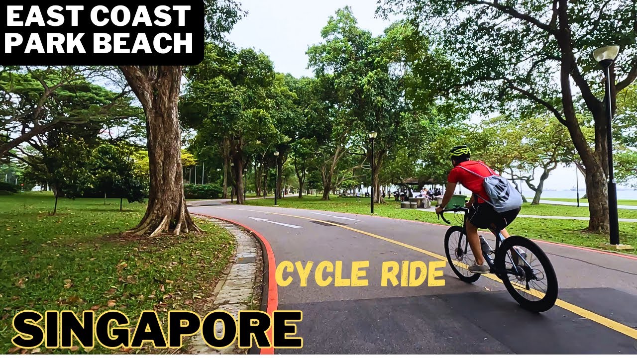 EAST COAST PARK BEACH FULL TOUR | CYCLE RIDE #singapore