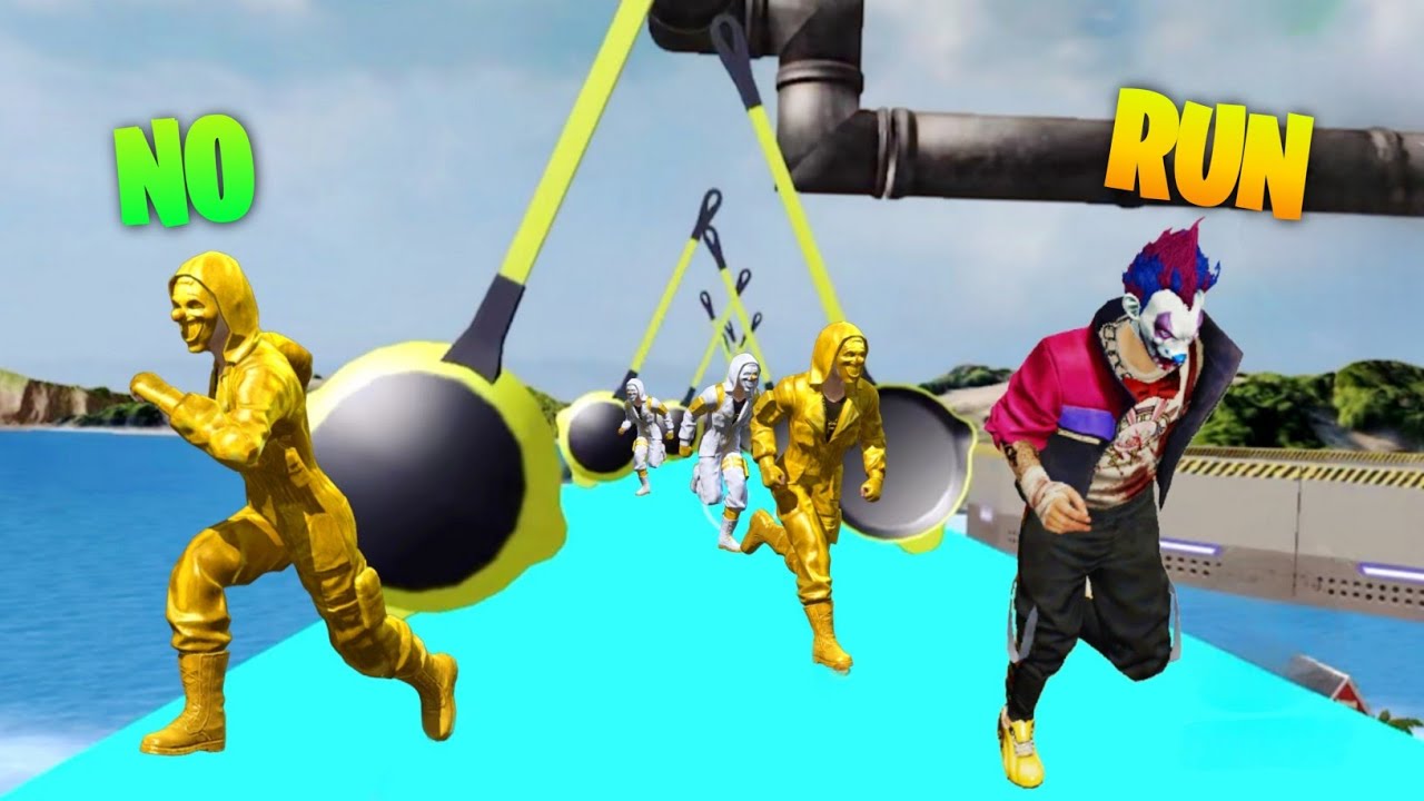 FREE FIRE PARKOUR CHALLENGE  || RJ ROCK