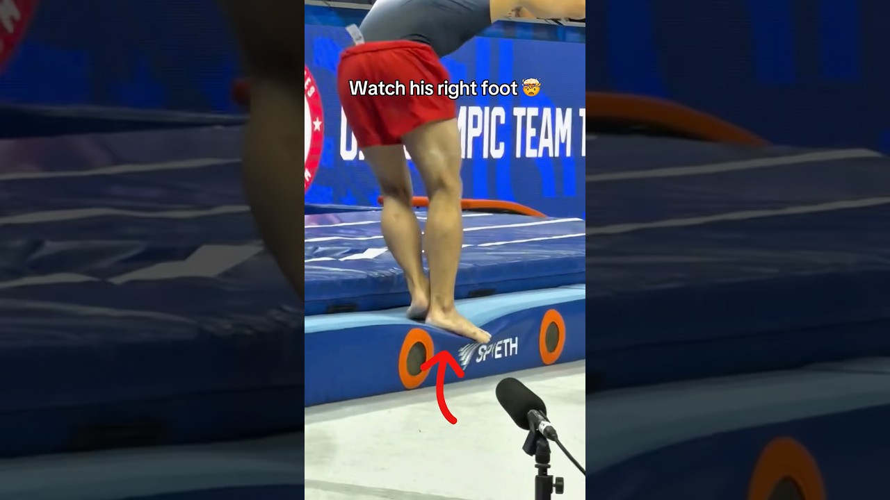 Most clutch moment of all time 😳 (Asher Hong) #sports #olympics #olympic #d1 #gymnastics #gymnast