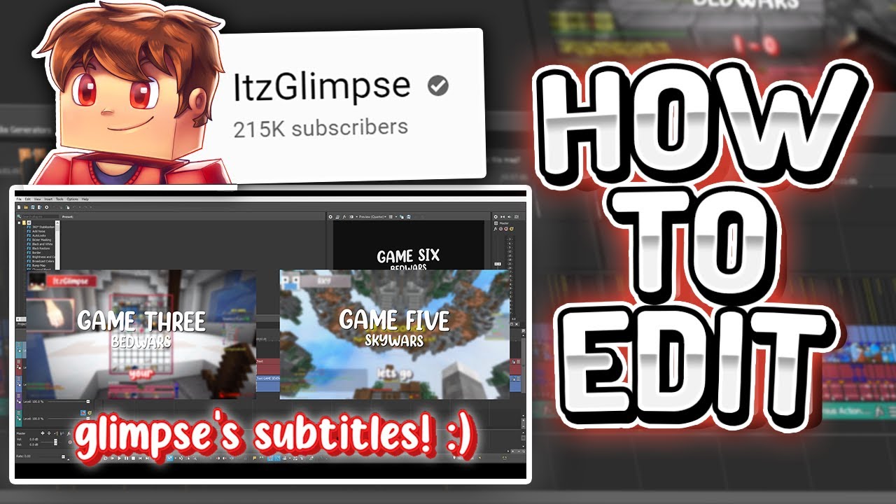 How I Edit ItzGlimpse's Videos (Editing Guide) | Vegas Pro Tutorial