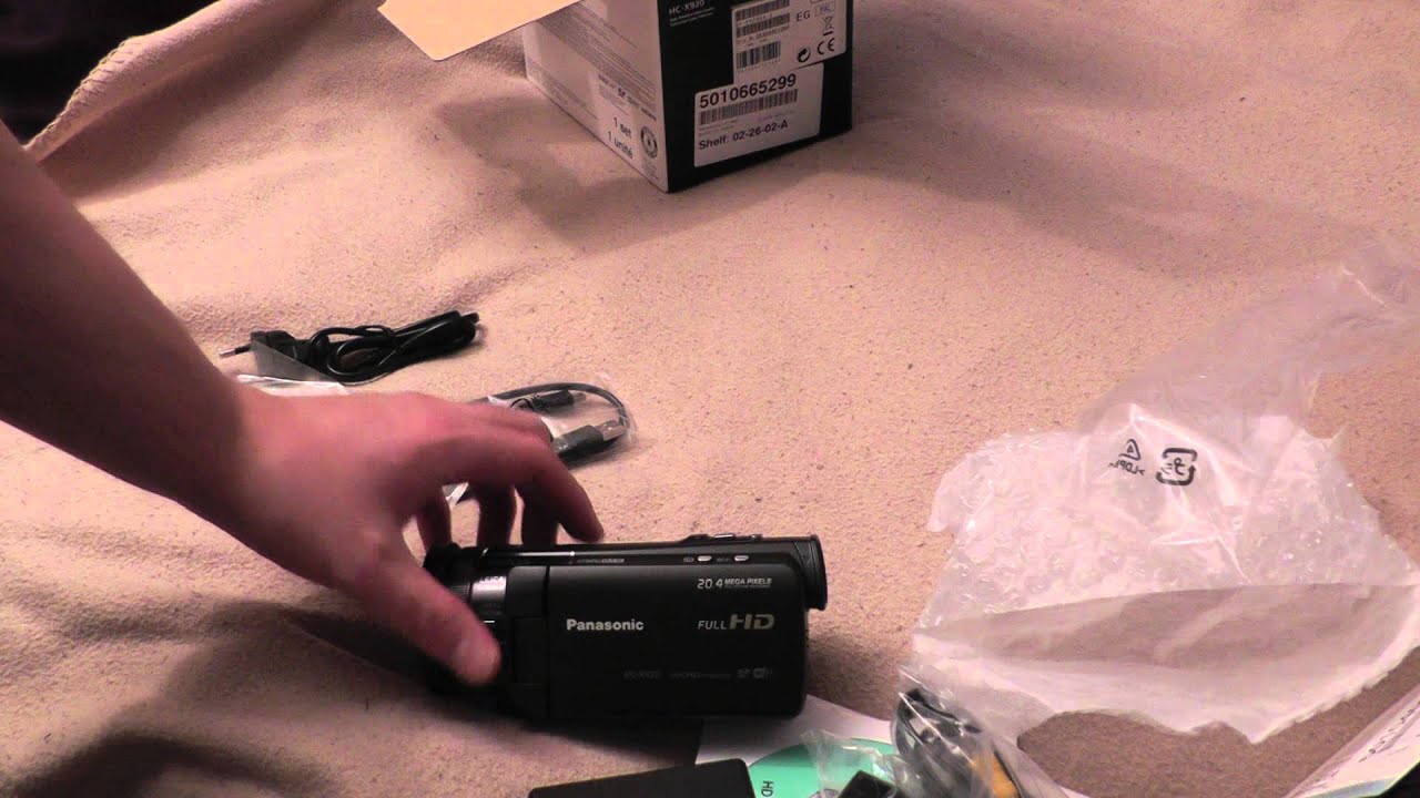 Unboxing Panasonic HC-X920 and testing it