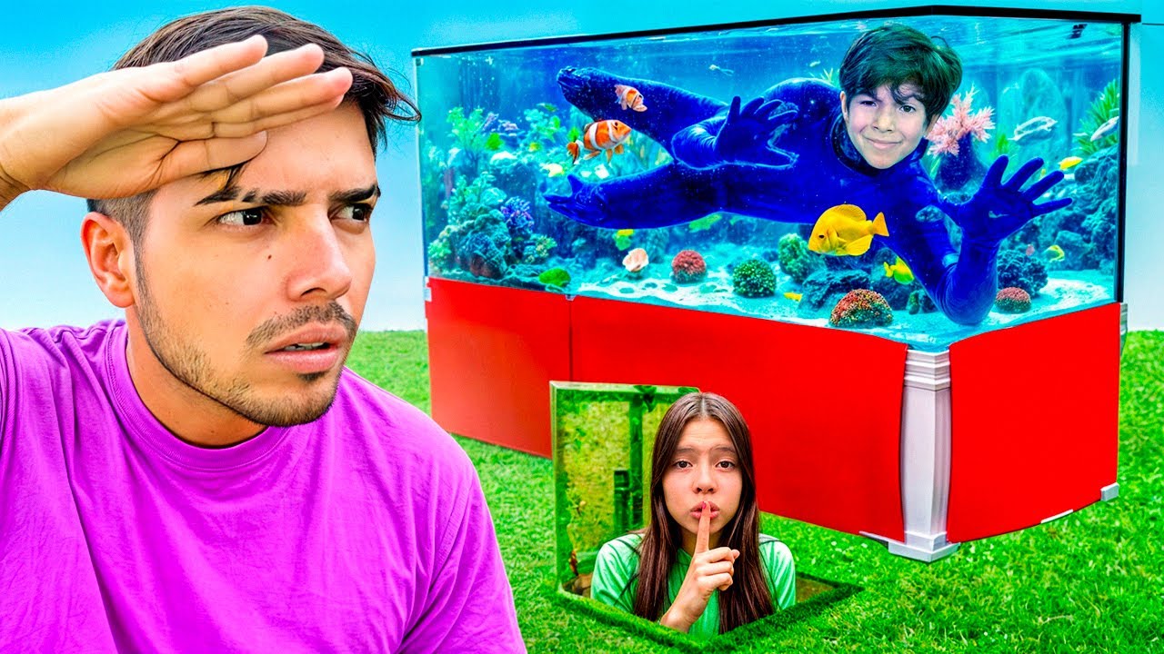 ¡NIÑOS INVISIBLES! JUGAMOS A LAS ESCONDIDAS CON CAMUFLAJE 🔍🕵️‍♂️