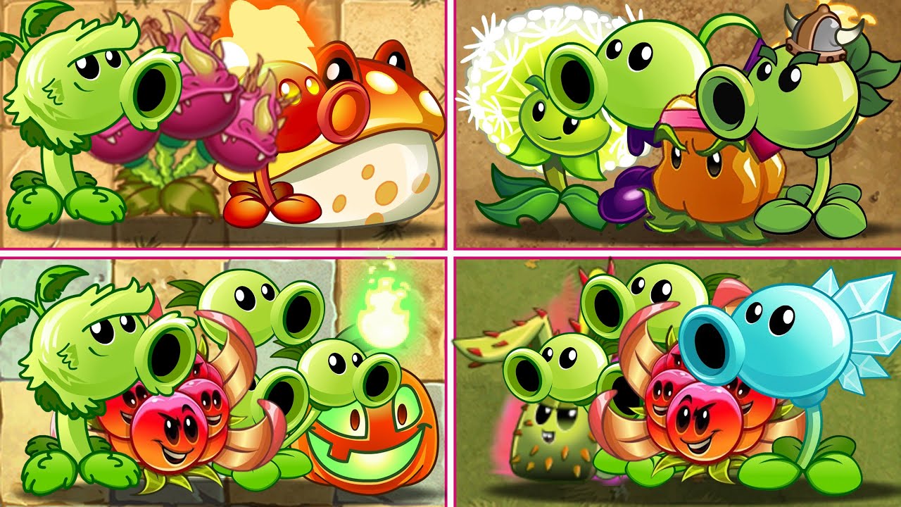PvZ 2 - Random Plants 4 Team Vs zombie Team - Who will win?