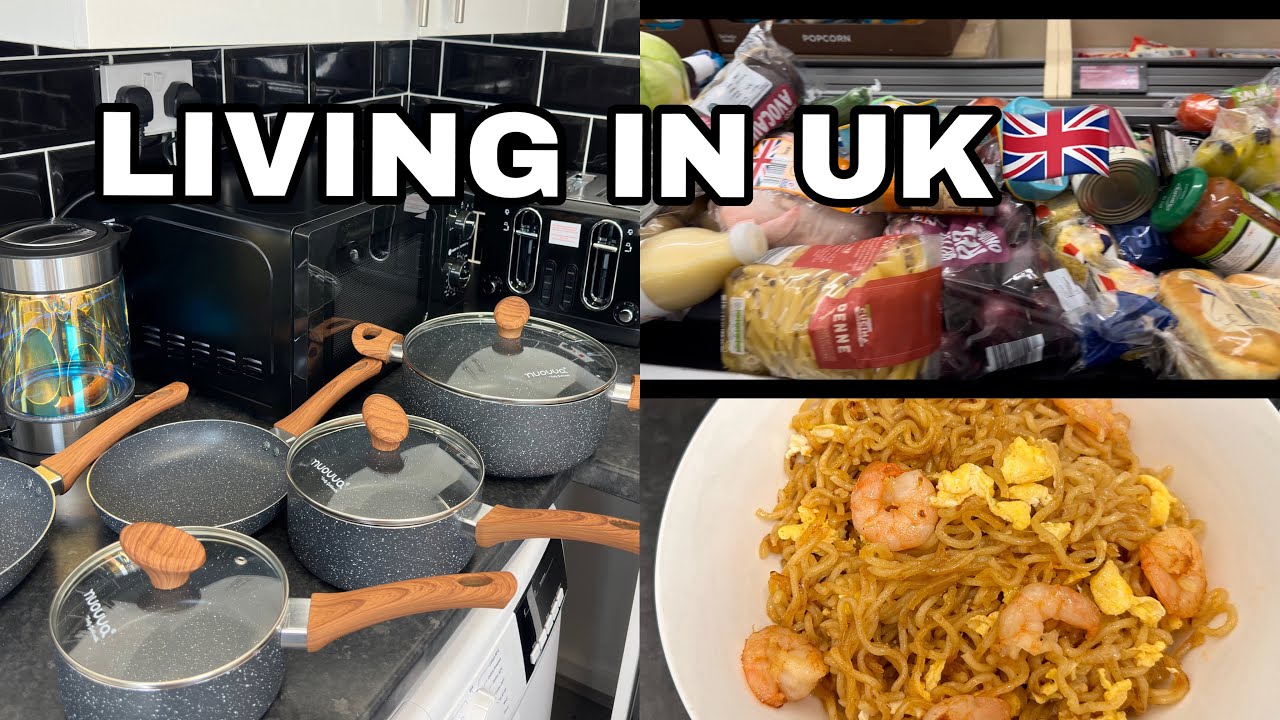 LIVING IN UK🇬🇧 |Moving into my apartment + Unboxing + Living alone + Groceries shopping + cooking
