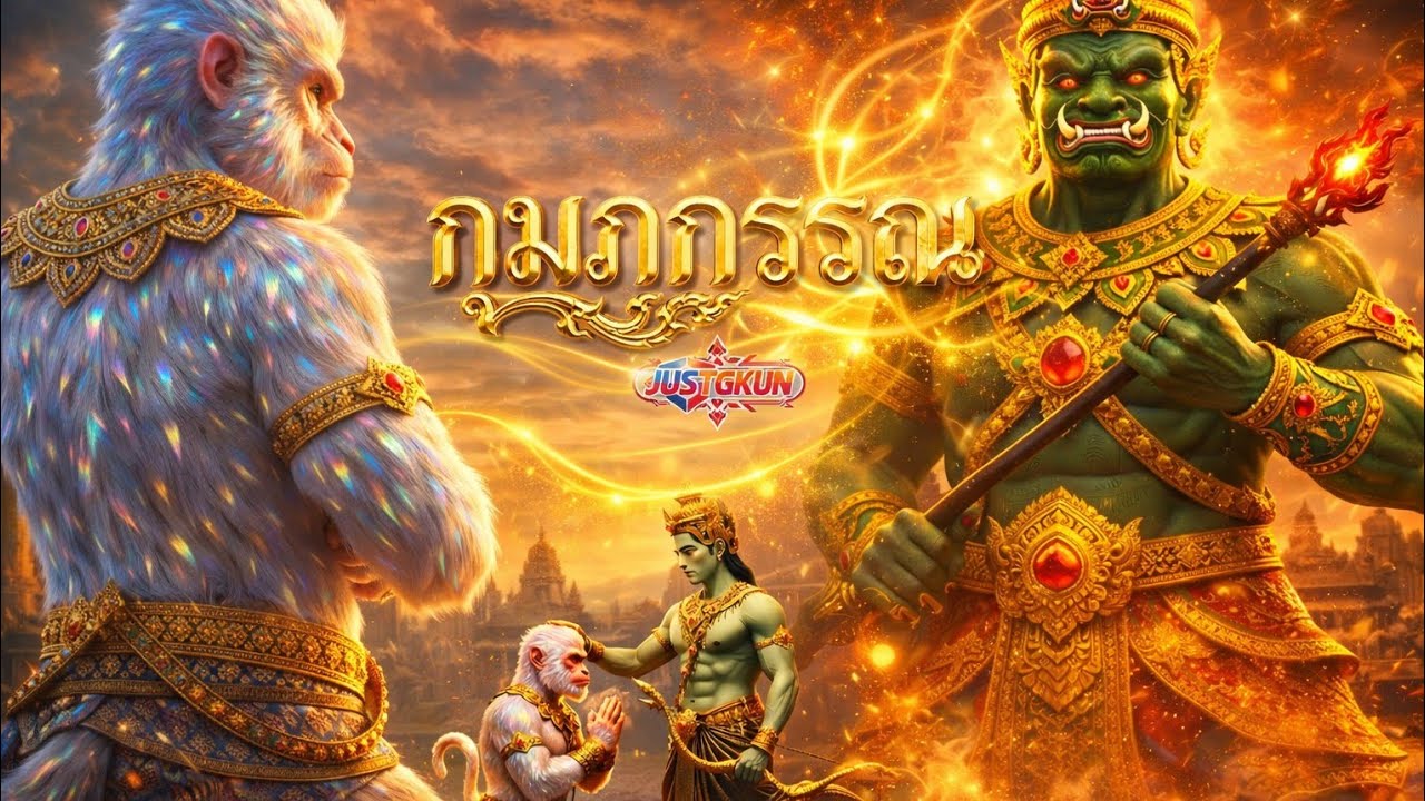 ศึกถล่มกุมภกรรณ The Clash of Titans #หนุมาน #animation #anime