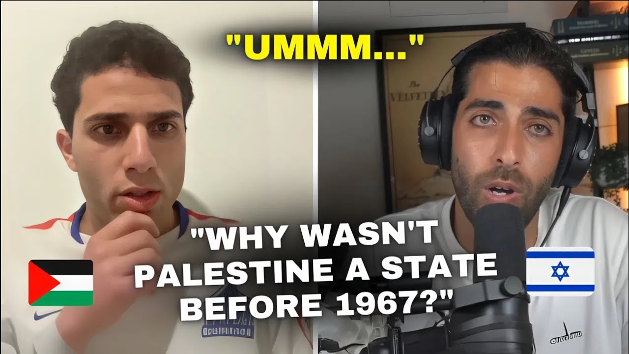 Pro Palestinian Jordanian FREEZES After Realizing 