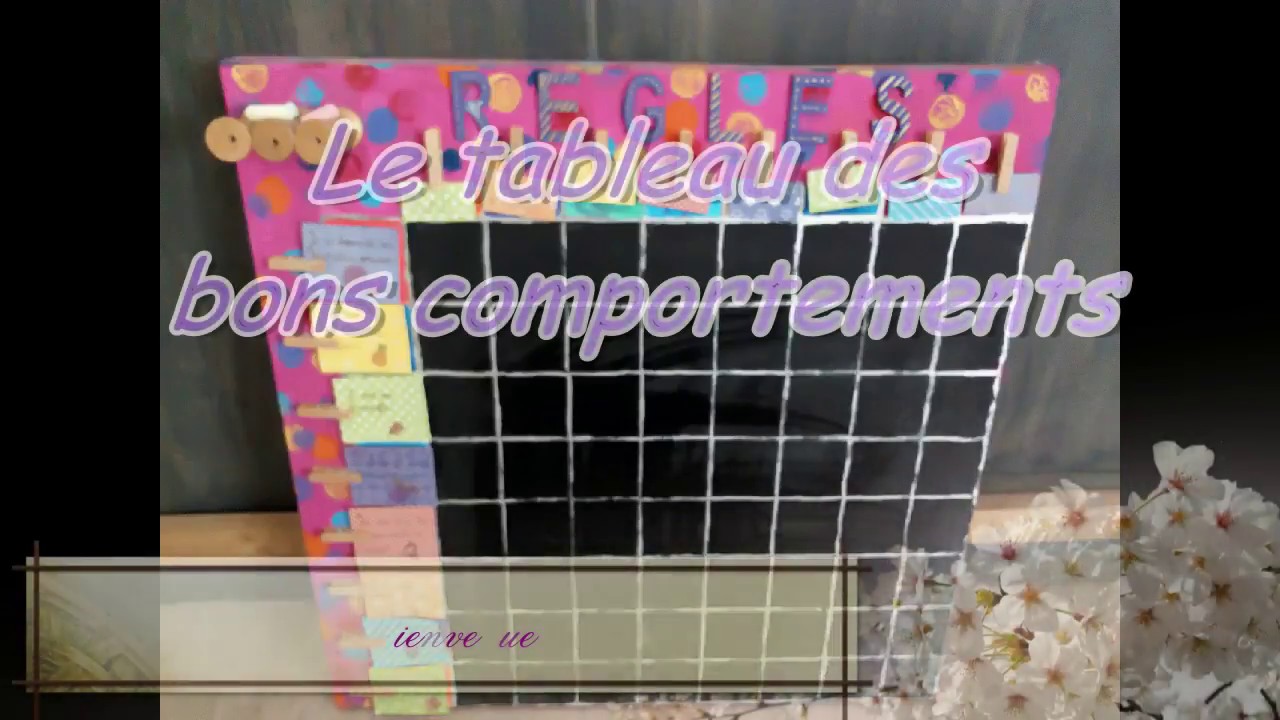 DIY Tableau des bons comportements convertible